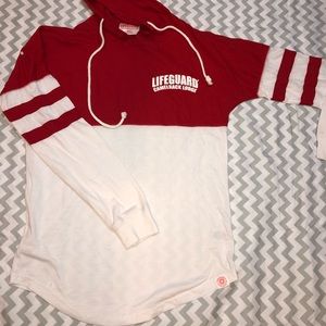 New without tags novelty life guard thin hoodie